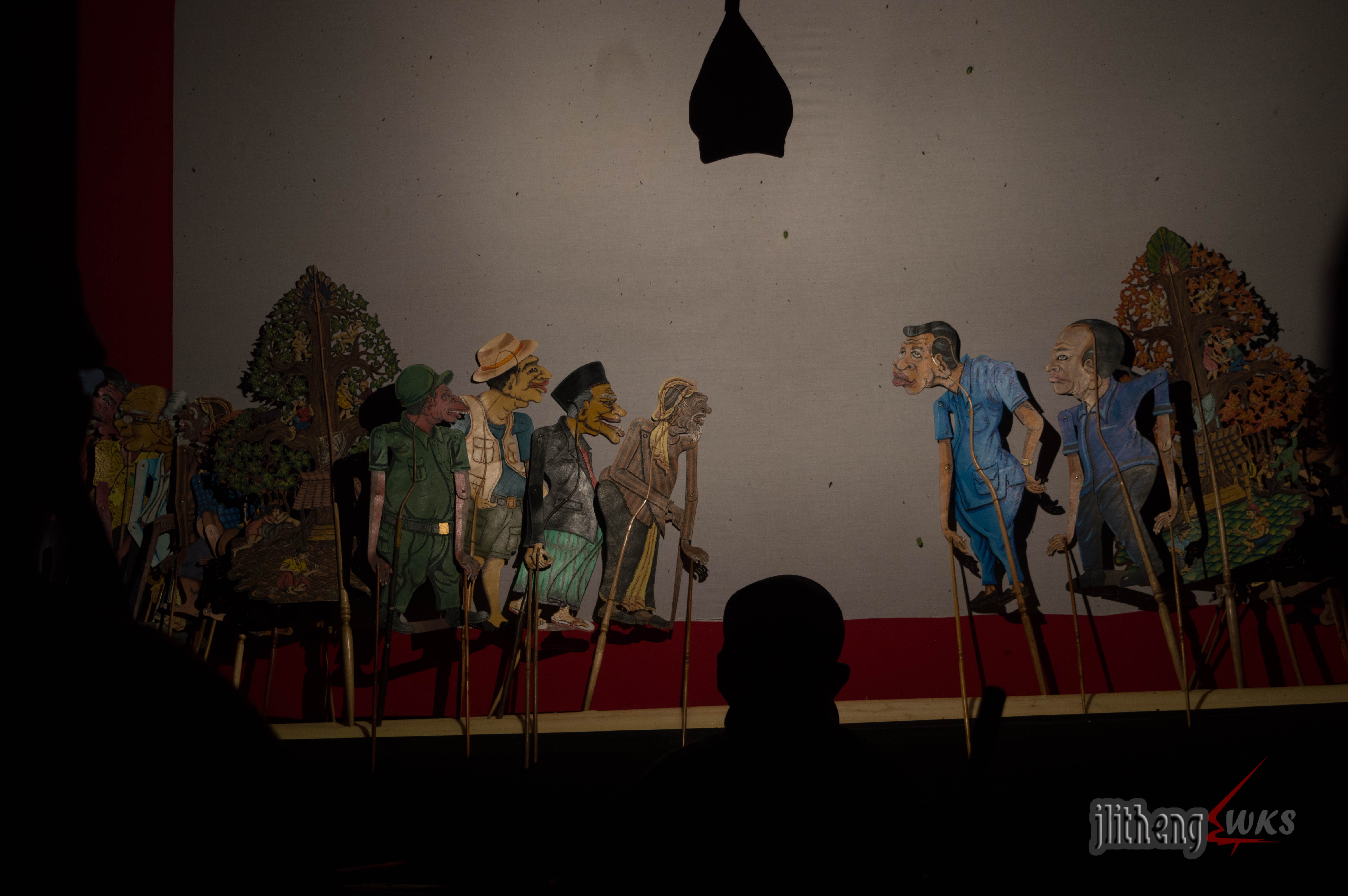 Wayang performance scene